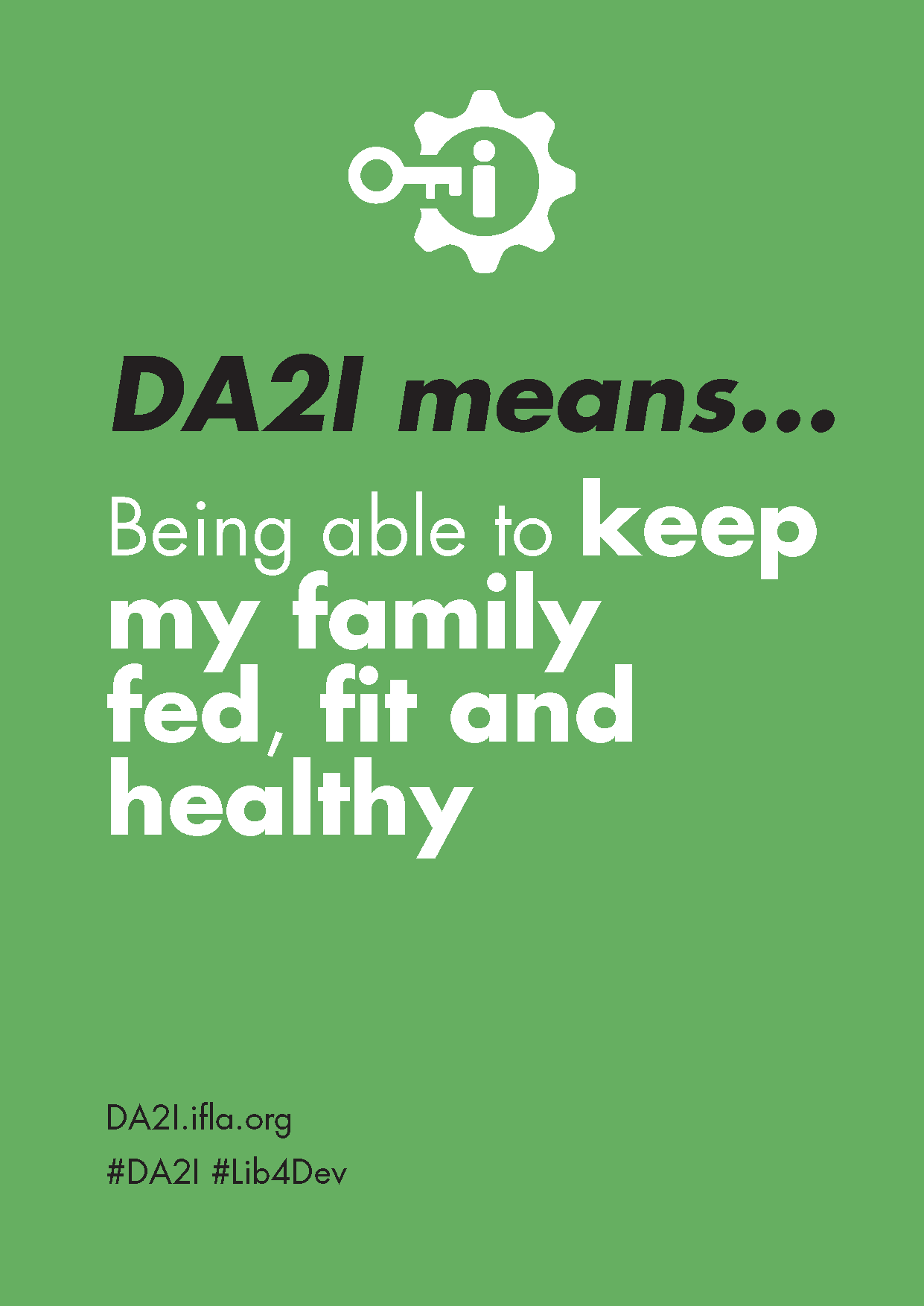 DA2I Postcard: SDG 3 Good health and well-being